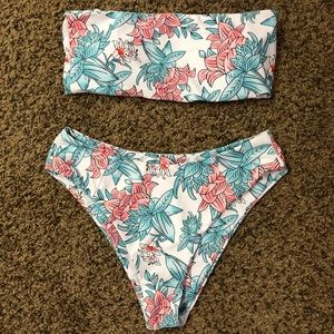 High waisted Zaful Bandeau Bikini